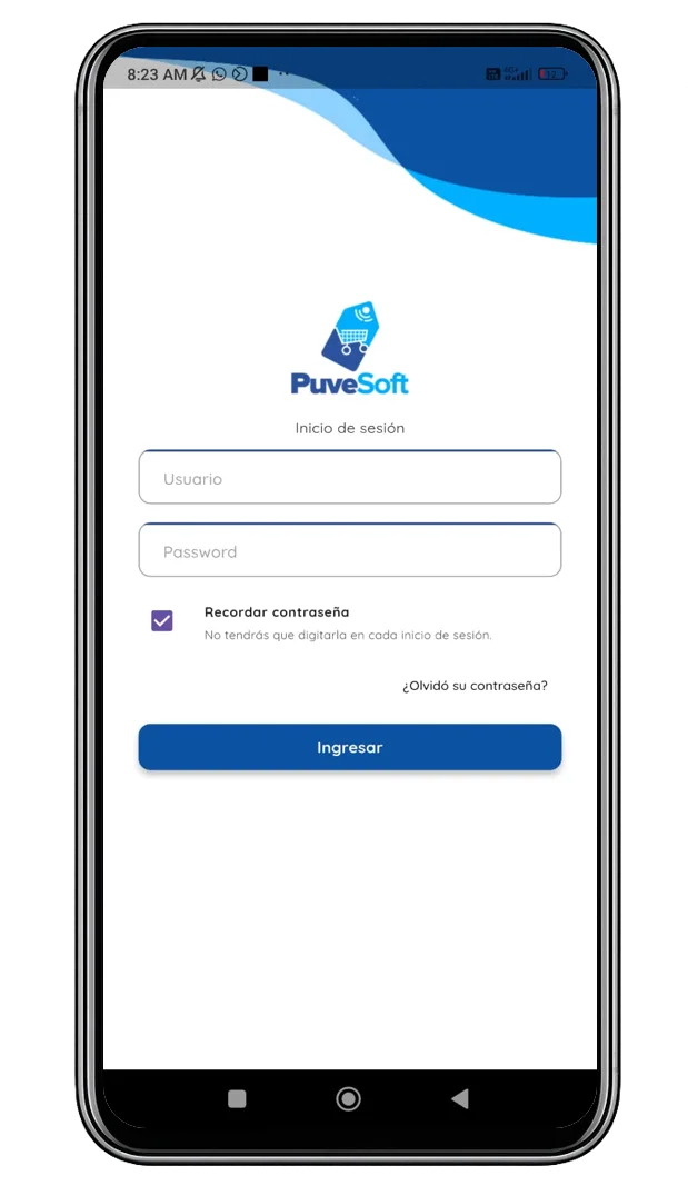 Aplicación de ventas Puvesoft